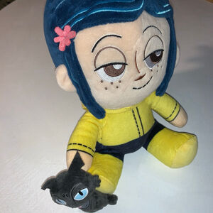Girls LAIKA Coraline Stuffed Animal One Size Yellow Blue